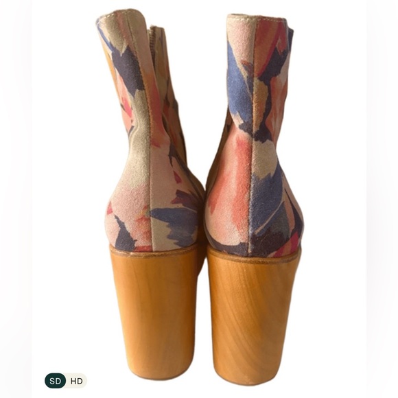 Charlotte Stone Floral Ankle Boots - Picture 7 of 7